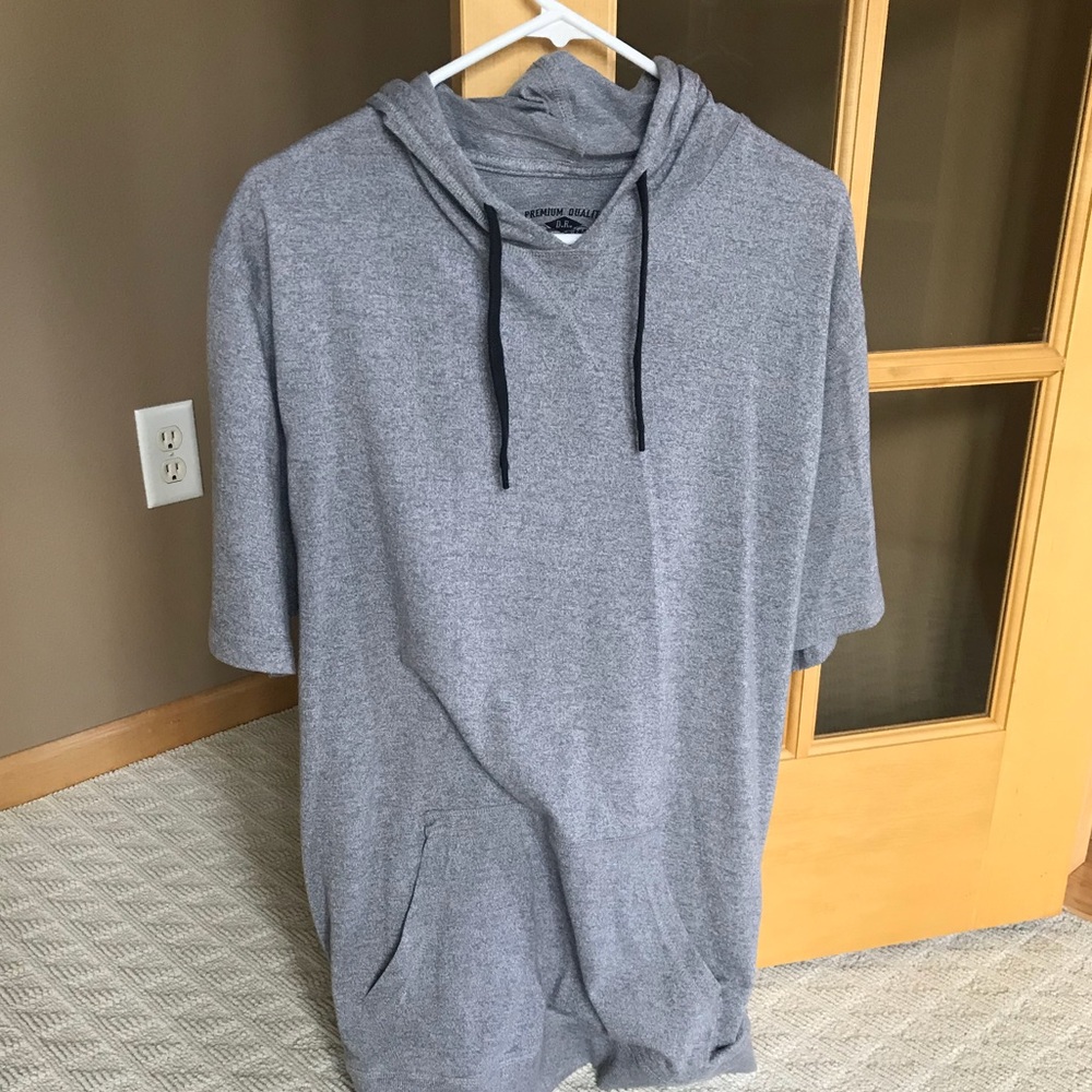 Denim and Rivets Gray Hooded L Tee